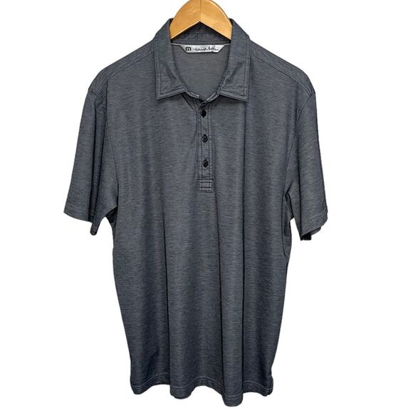 TRAVIS MATHEW Crenshaw Golf‎ Polo in Heather Castlerock Men’s Size Large - Picture 1 of 10